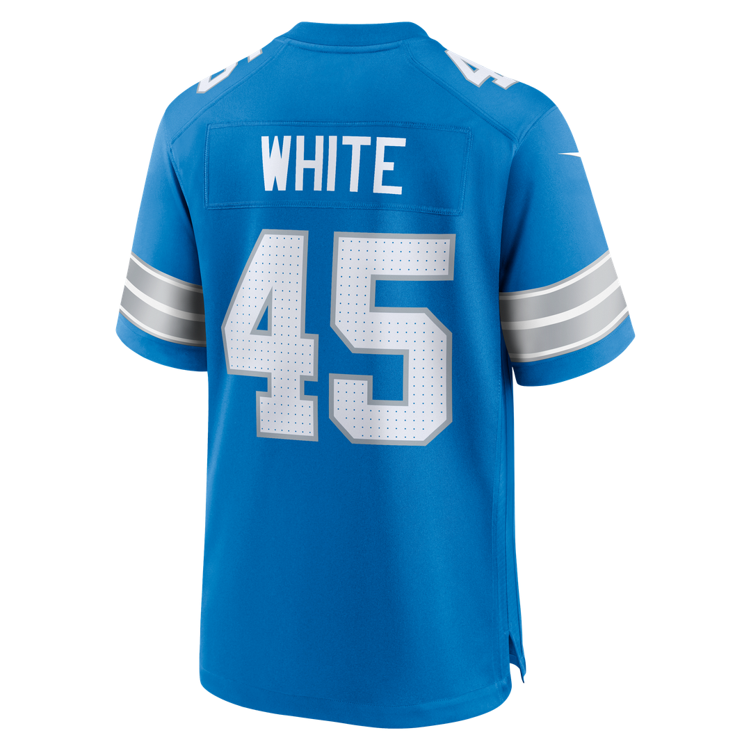 Detroit Lions Devin White Nike Team Game Jersey - Blue
