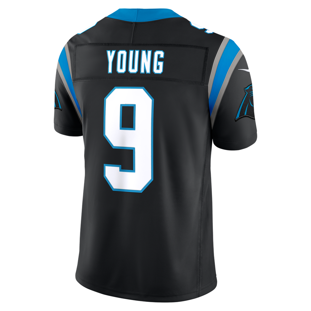 Carolina Panthers Bryce Young Nike Alternate Vapor F.U.S.E. Stitched Limited Jersey - Blue