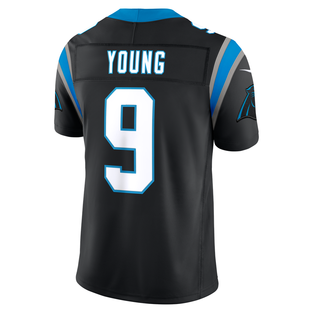 Carolina Panthers Bryce Young Nike Alternate Vapor F.U.S.E. Stitched Limited Jersey - Blue