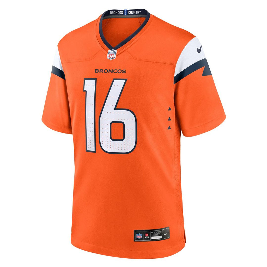 Denver Broncos Jeremy Crawshaw Nike Team Game Jersey - Orange