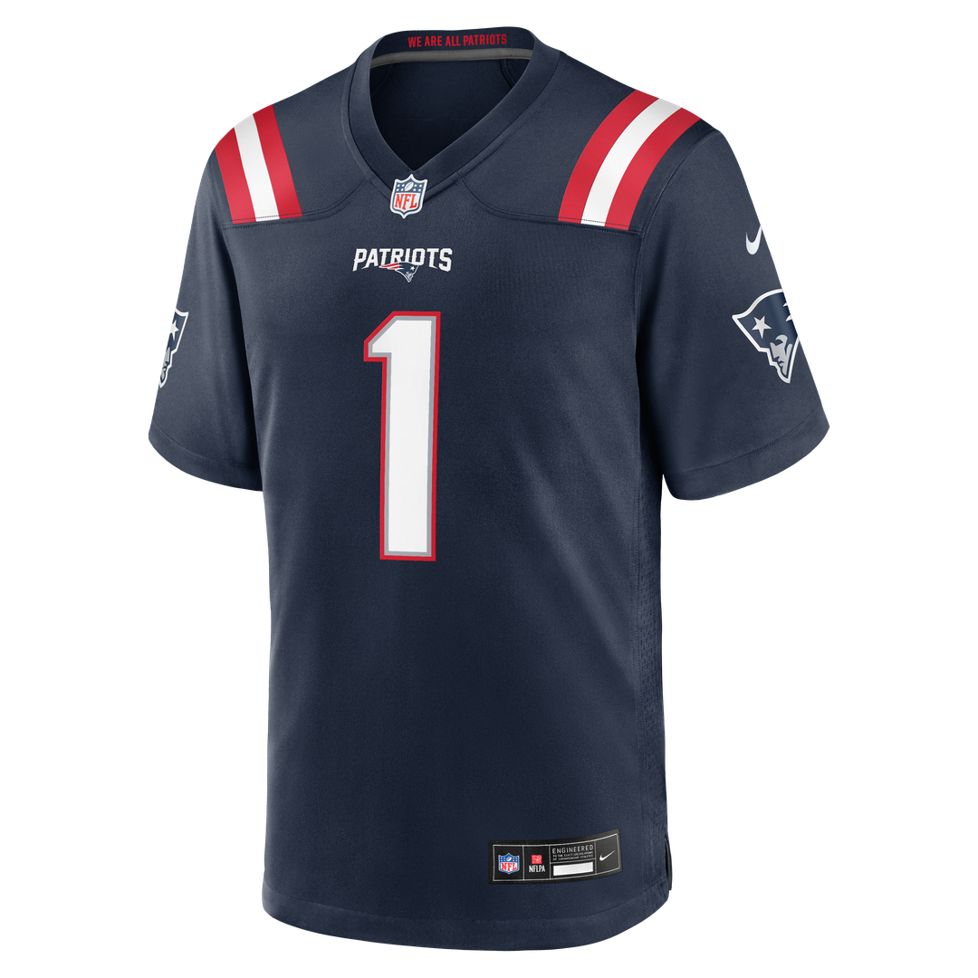 New England Patriots A.J. Brown Nike Team Game Jersey - Navy