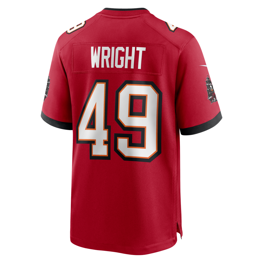 Tampa Bay Buccaneers Owen Wright Nike Team Game Jersey - Red