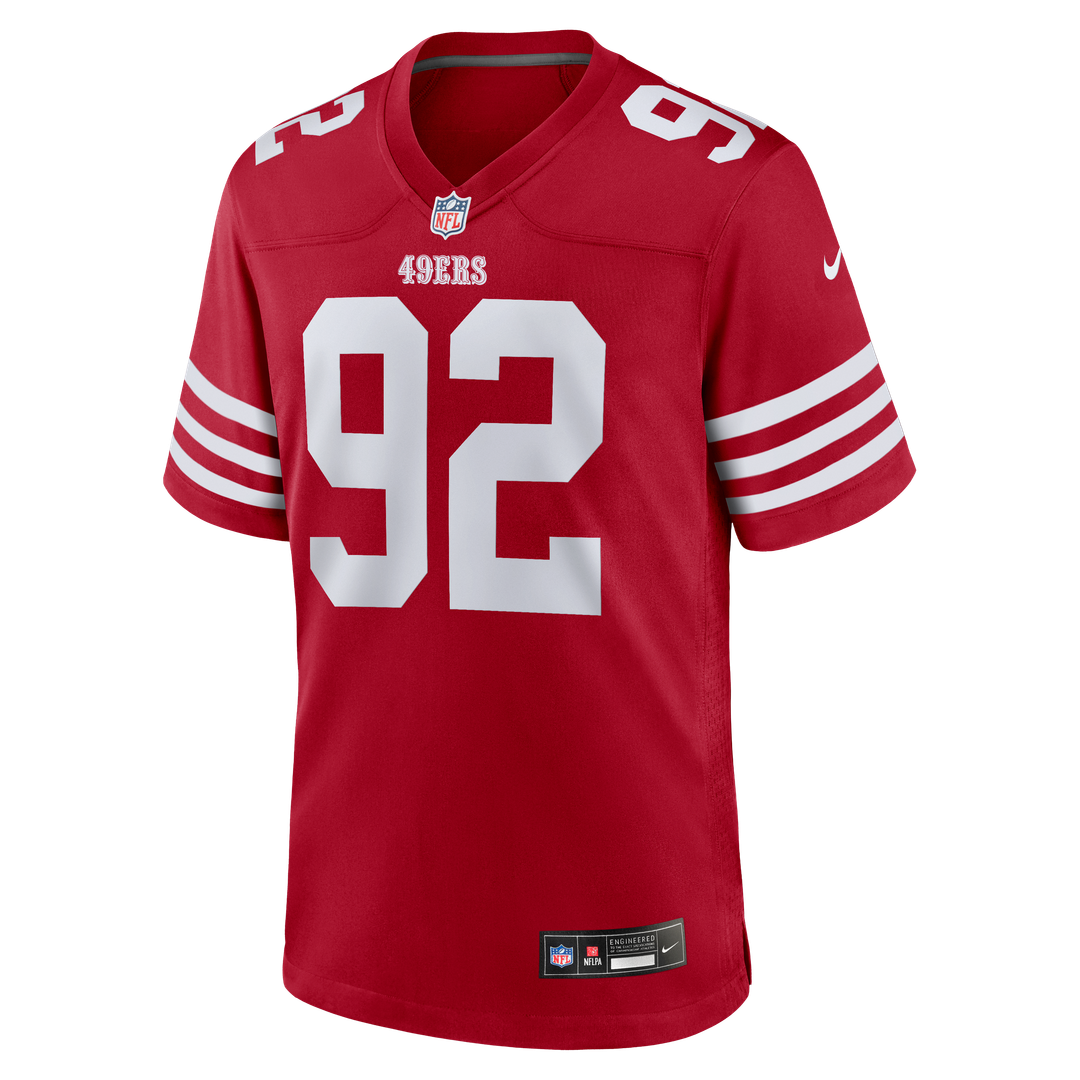 San Francisco 49ers Osa Odighizuwa Nike Team Game Jersey - Scarlet