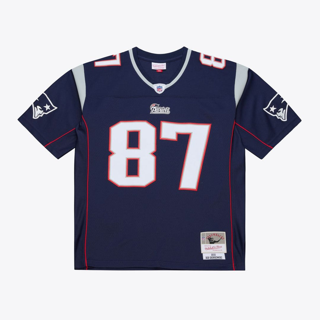 New England Patriots Rob Gronkowski Mitchell & Ness Big & Tall 2010 Legacy Retired Player Jersey - Navy