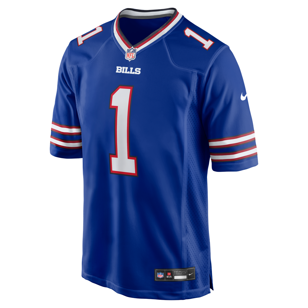 Buffalo Bills Number 1 Dad Nike Game Jersey - Royal