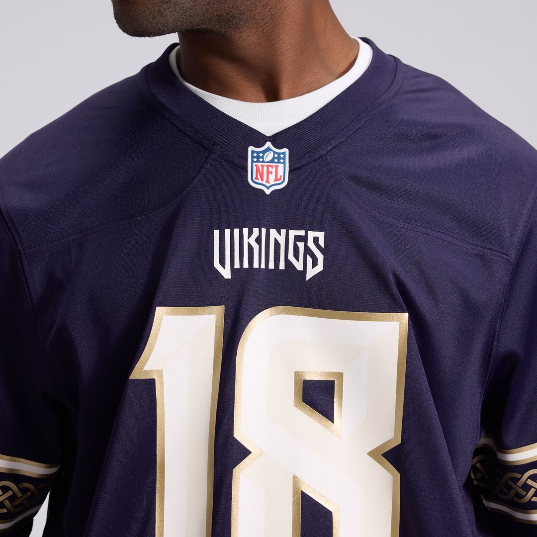 Minnesota Vikings Justin Jefferson Nike 2026 Rivalries Collection Game Jersey - Purple