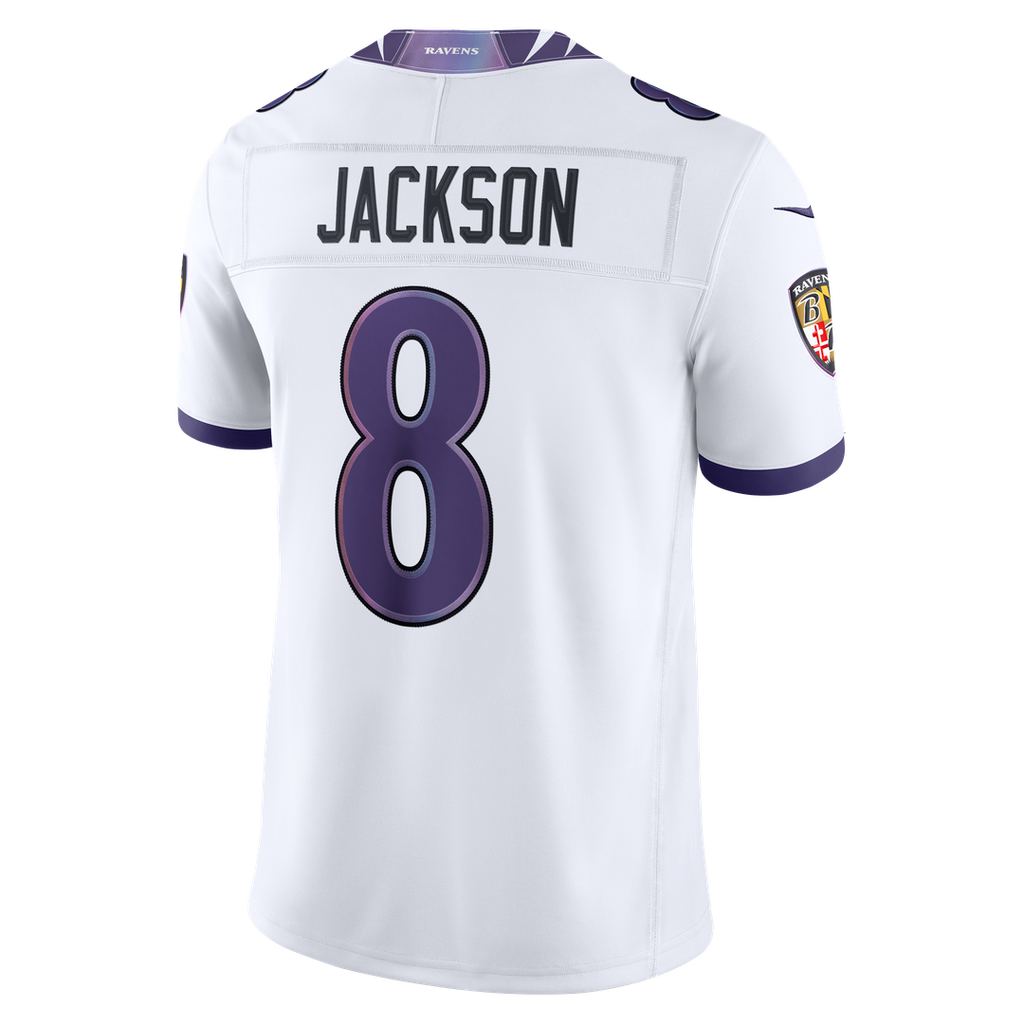 Baltimore Ravens Lamar Jackson Nike Vapor F.U.S.E. Stitched Limited Jersey - White