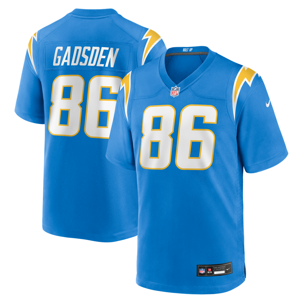 Los Angeles Chargers Oronde Gadsden Nike Team Game Jersey - Powder Blue