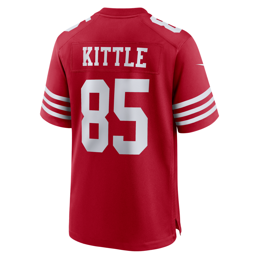 San Francisco 49ers George Kittle Nike 80th Anniversary Game Jersey - White