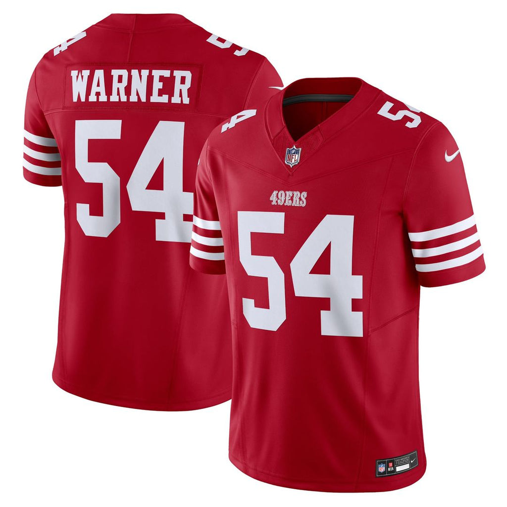 San Francisco 49ers Fred Warner Nike Vapor F.U.S.E. Limited Jersey - Scarlet