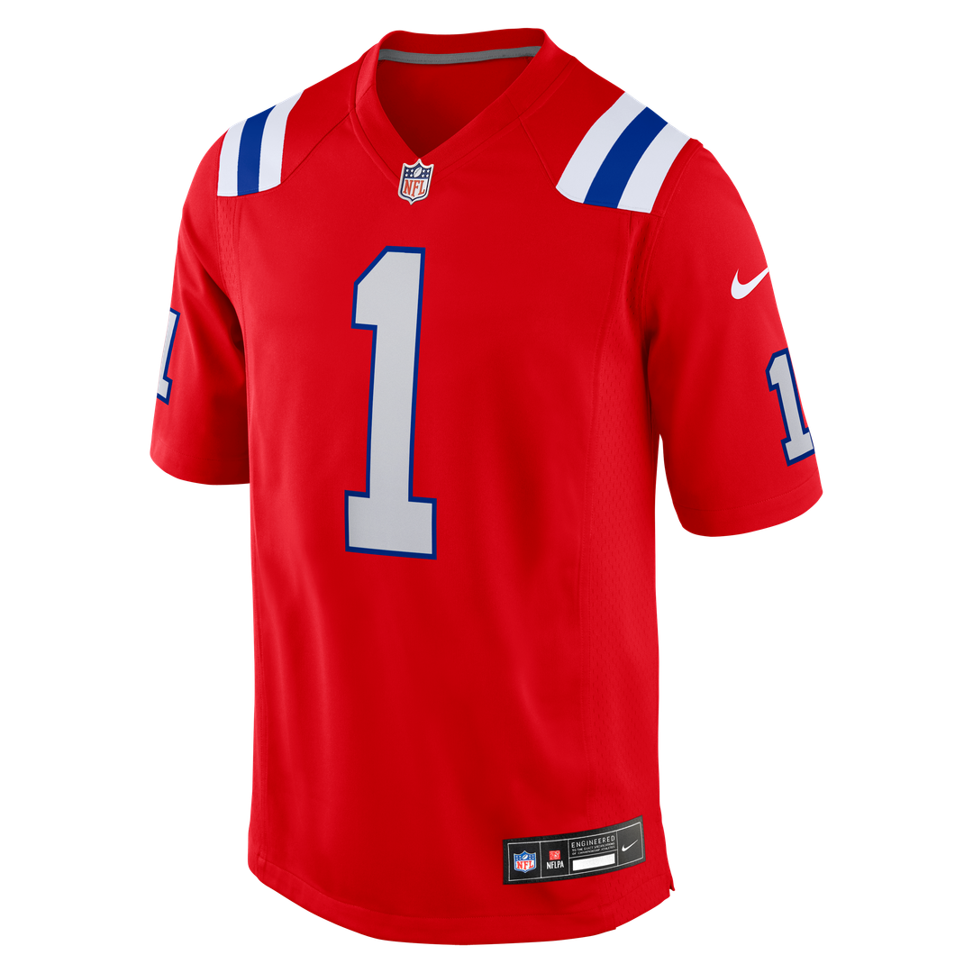 New England Patriots A.J. Brown Nike Team Game Jersey - Navy