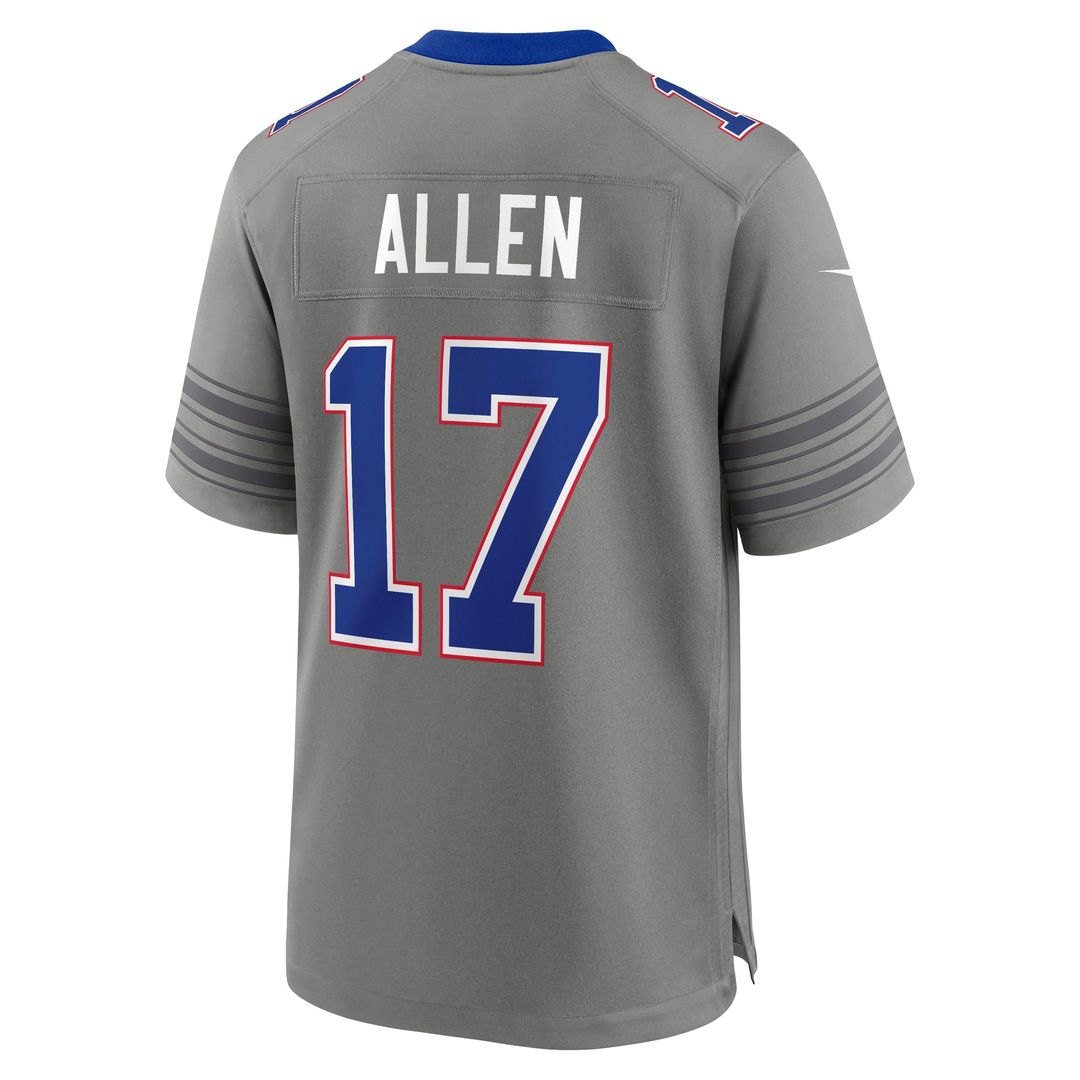 Buffalo Bills Josh Allen Nike Nickel City Game Jersey - Gray