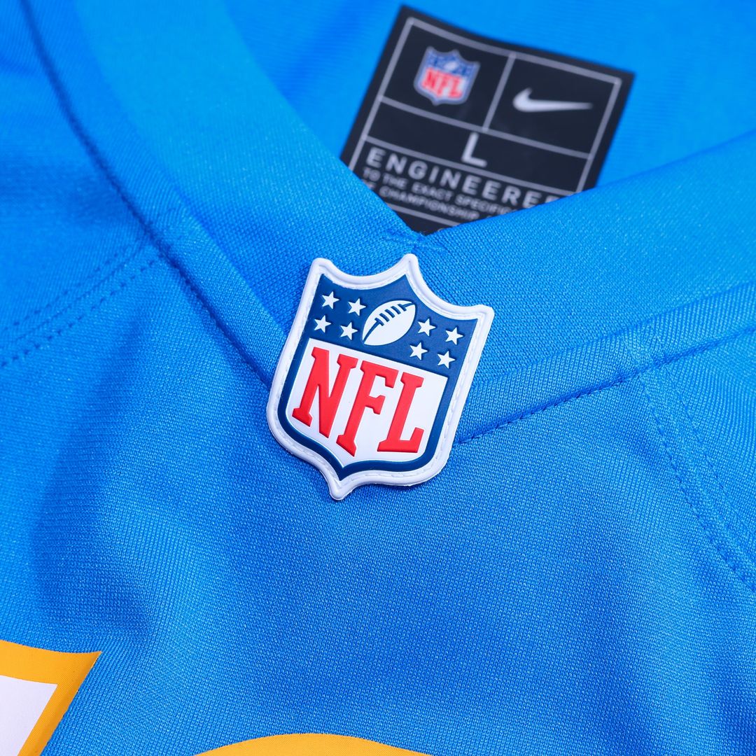 Los Angeles Chargers Isas Waxter Nike Team Game Jersey - Powder Blue