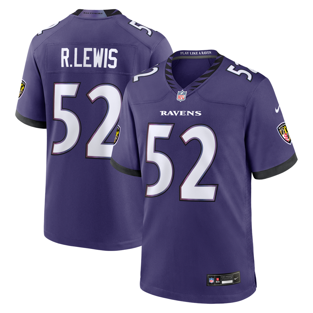 Baltimore Ravens Ray Lewis Nike Team Retired Player Game Jersey - Purple