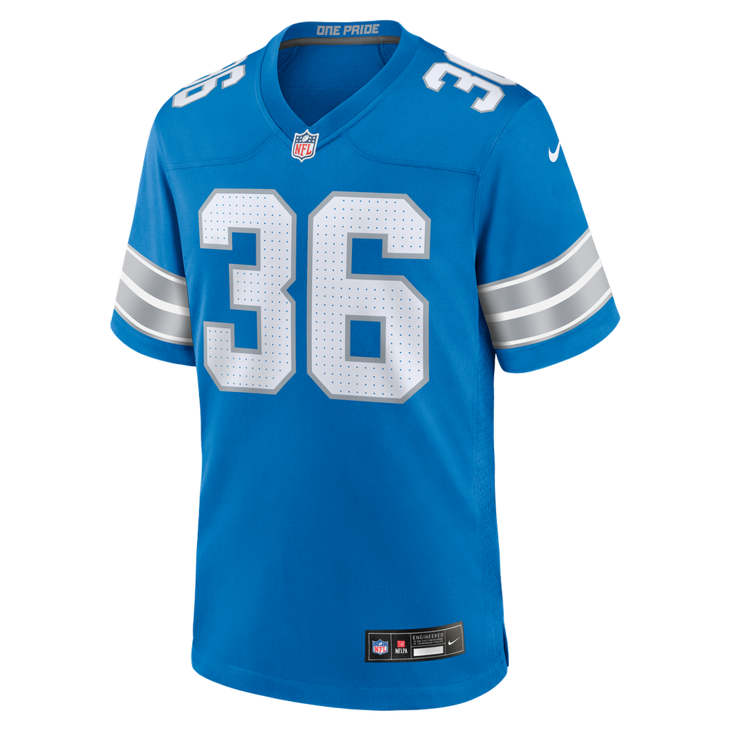 Detroit Lions Chuck Clark Nike Team Game Jersey - Blue