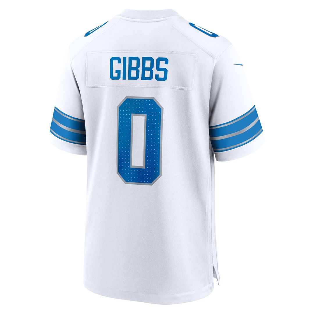 Detroit Lions Jahmyr Gibbs Nike Game Player Jersey - White