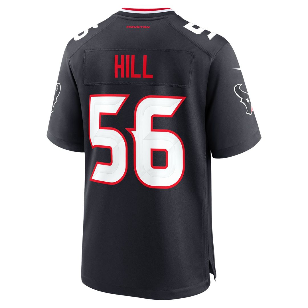 Houston Texans Jamal Hill Nike Team Game Jersey - Navy